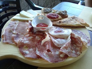 sliced salami