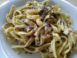 fettuccine alla boscaiola